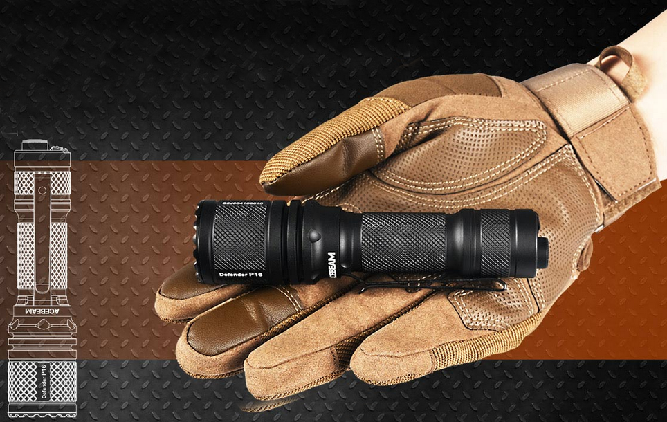 Acebeam Introduces A Tail-dual Switch Flashlight — DEFENDER P16