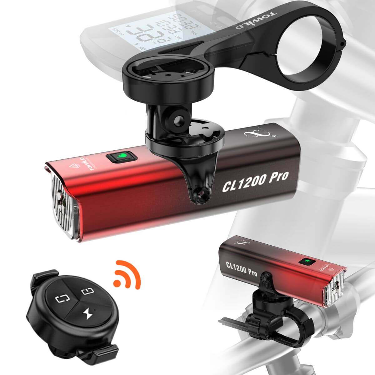Towild CL 1200Pro Rechargeable Bike Light