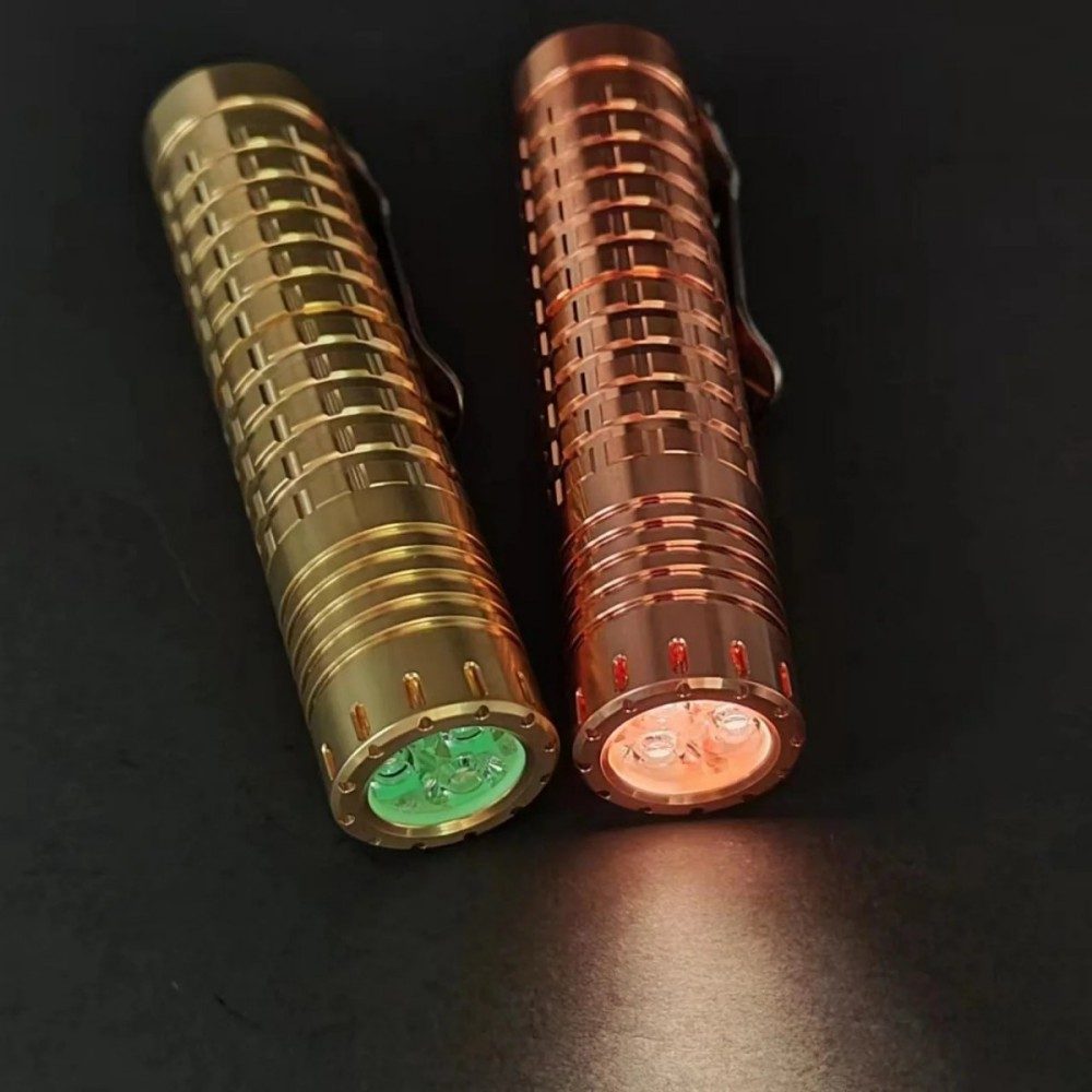 ReyLight Dawn- Copper Brass EDC Flashlight