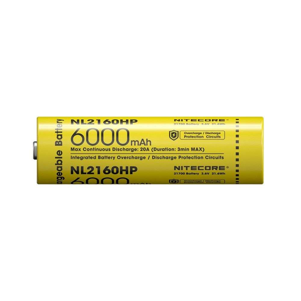 Nitecore NL2160HP 6000mAh Rechargeable 21700 Battery