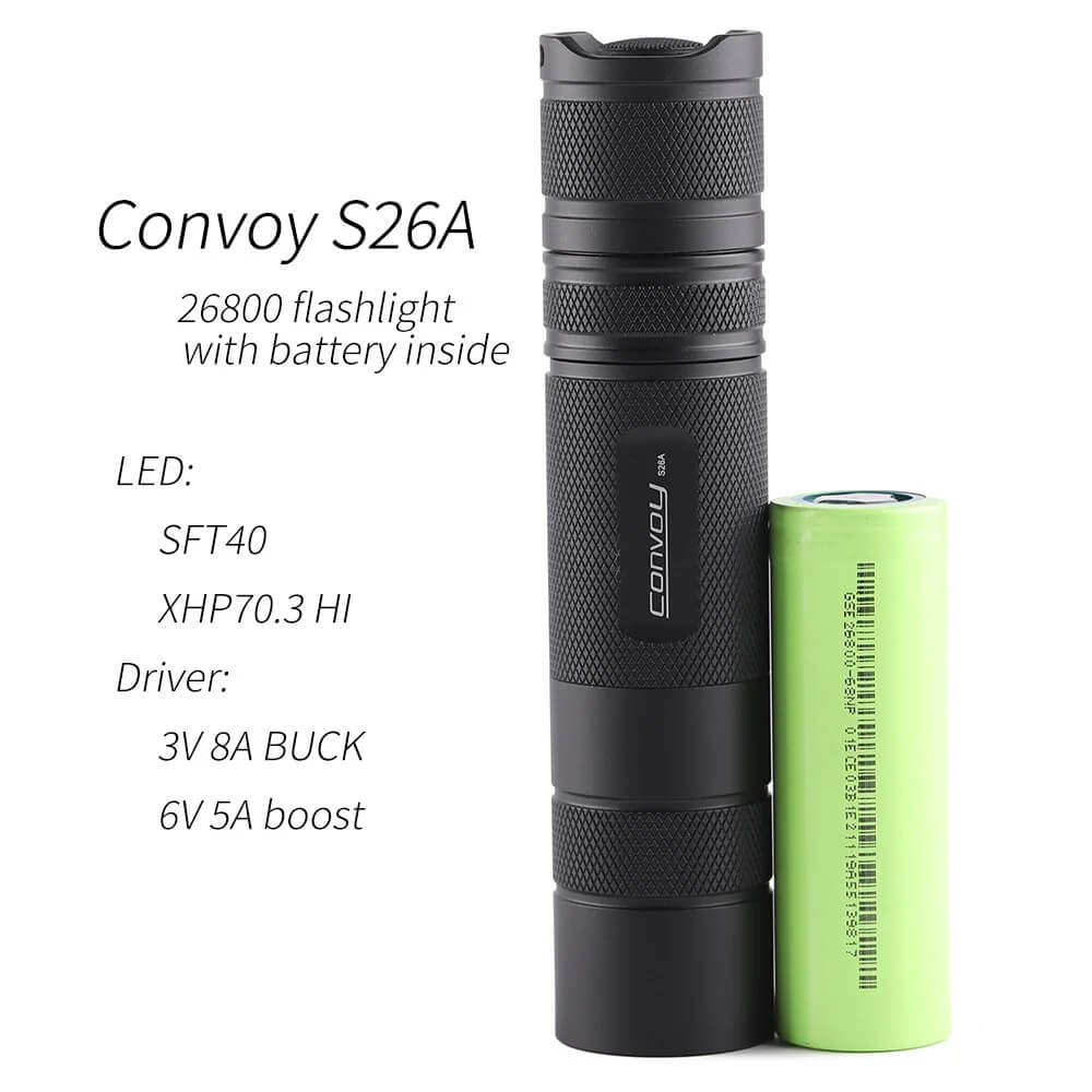 Convoy S26A 4000 Lumen 26800 Taschenlampe
