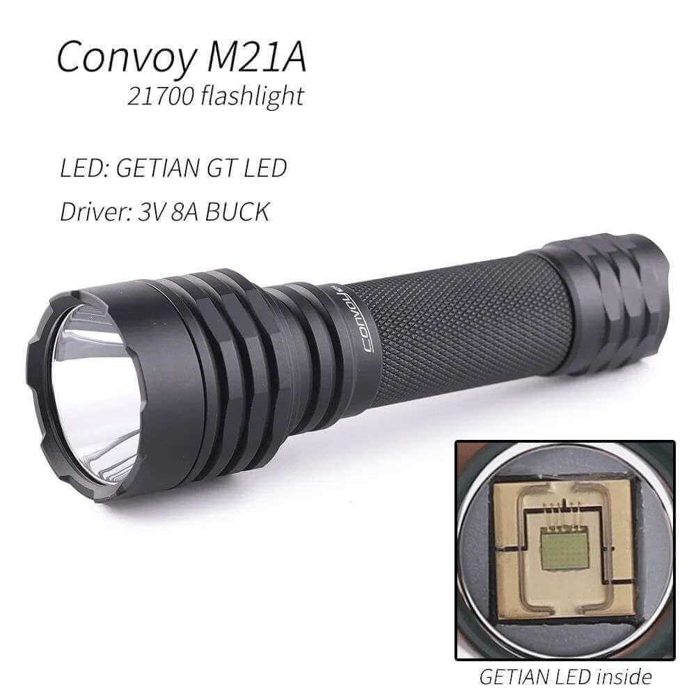 Convoy M21A GETIAN GT 21700 Flashlight – flashlightgo