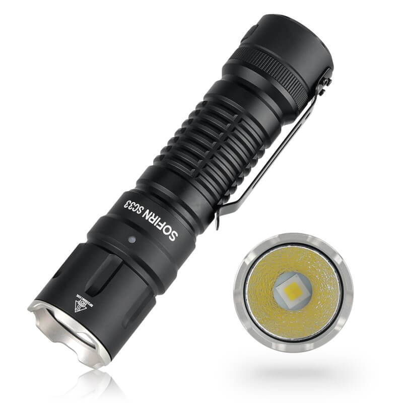 【Ship From PL】Sofirn SC33 Powerful EDC Flashlight 5000K with battery
