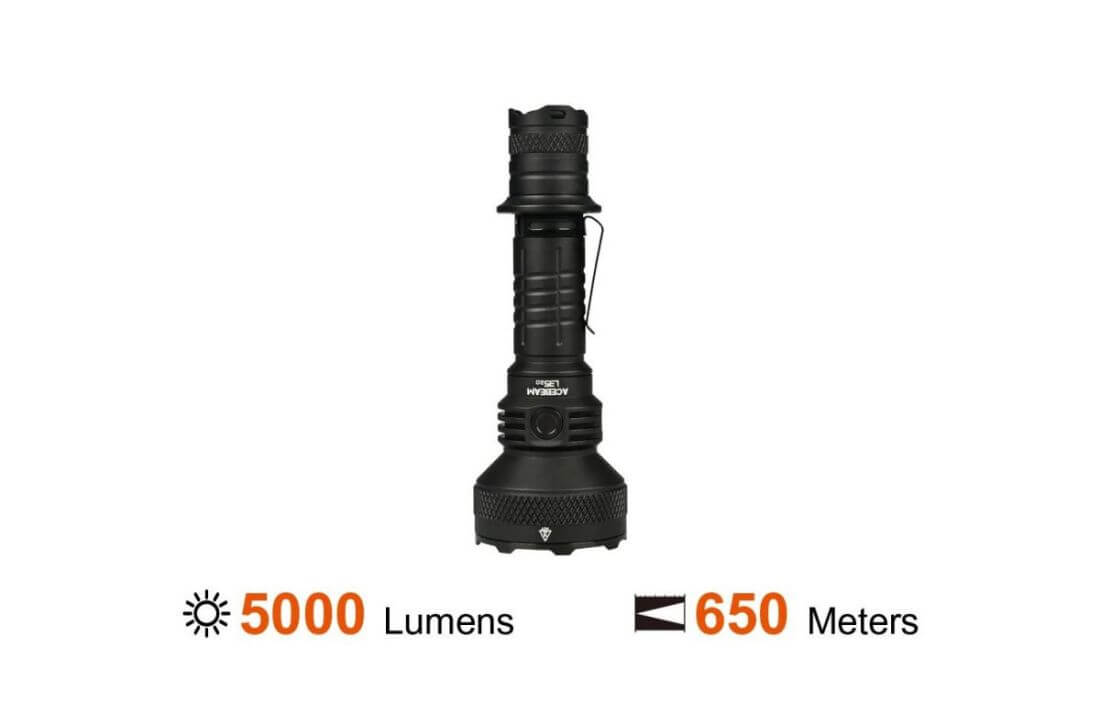 Acebeam L35 2.0 Flashlight Black C-ree XHP70.3 HI LED w