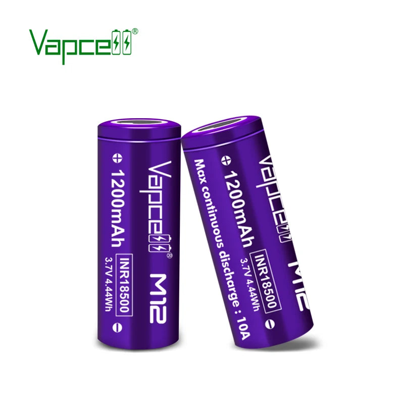 Vapcell 18500 M12 1200mah 10A Li Ion Battery