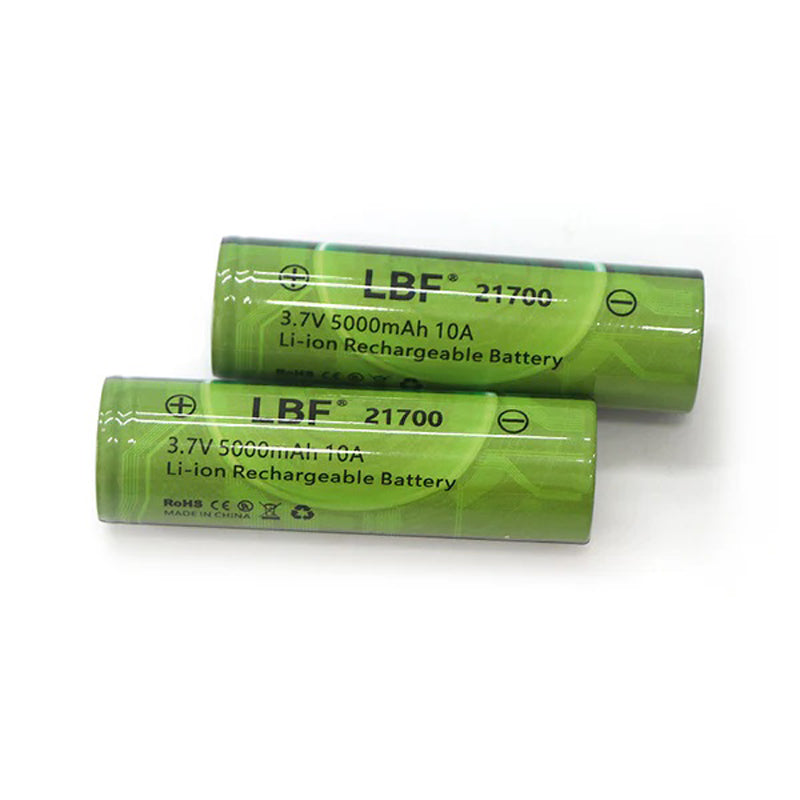 LBF 21700 Large Capacity 5000mAh Flat Top Lithium Li-ion Battery
