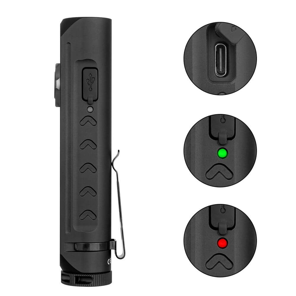 Sofirn IF24 2000lm USB C wiederaufladbare RGB-Taschenlampe