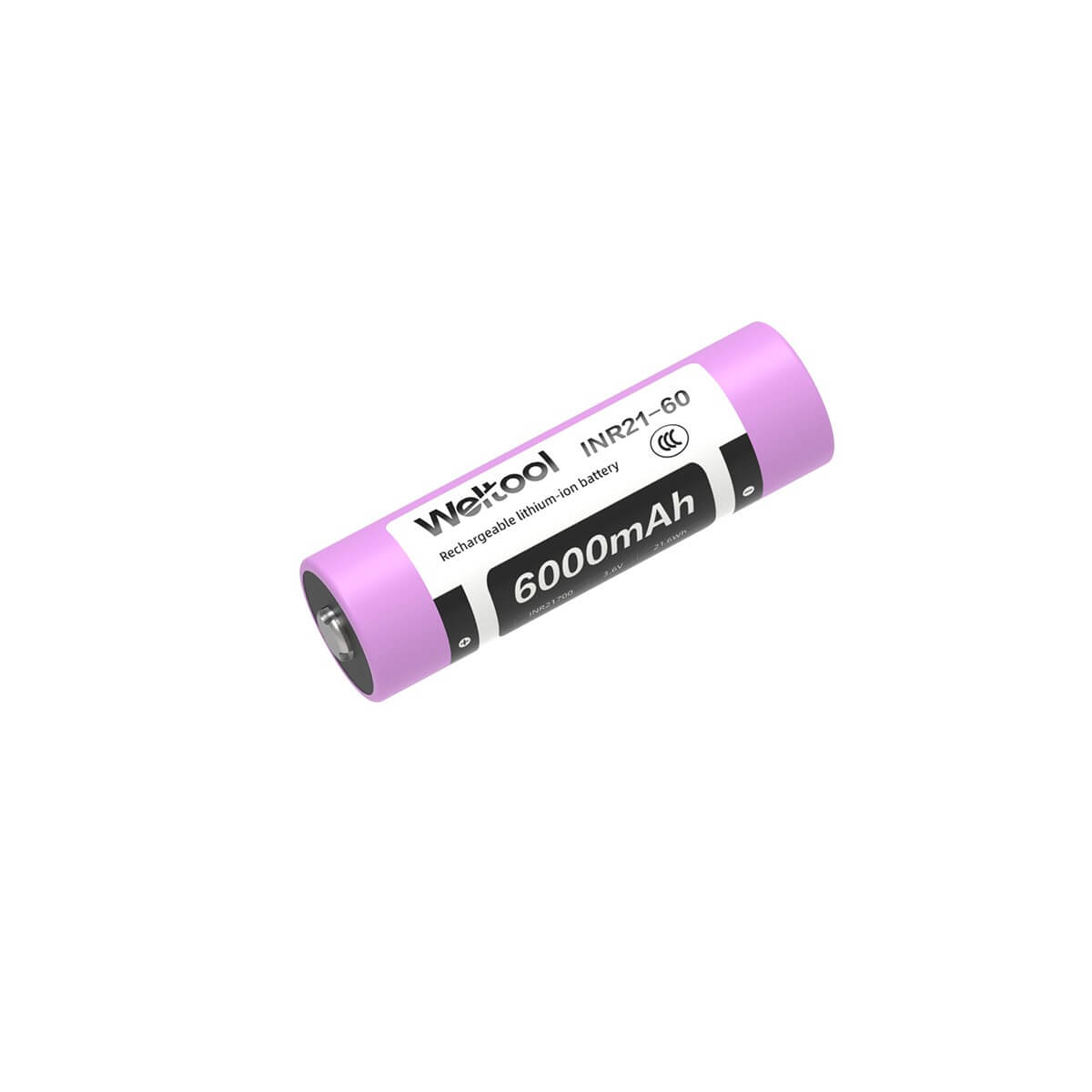 Weltool INR21-60 6000mAh 21700 Lithium Ion Battery