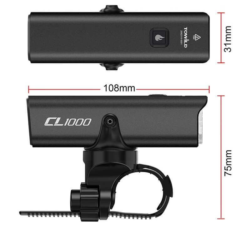 Towild CL1000 Rechargeable Bike Front Light