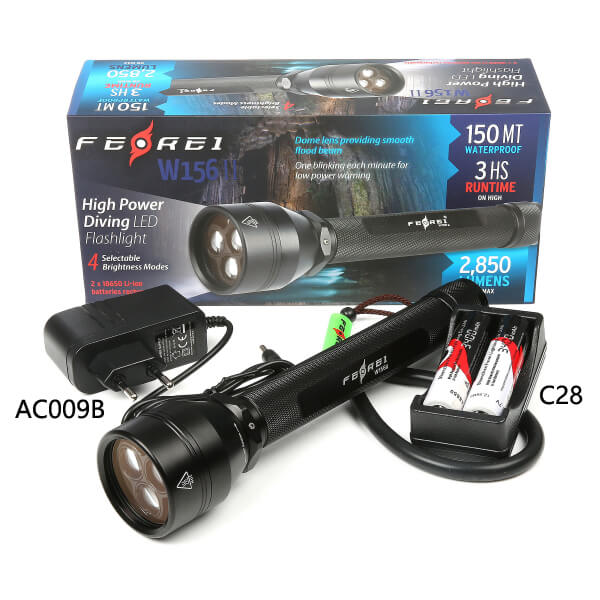 Ferei W156II Rechargeable 2850 lm LED Diving Light