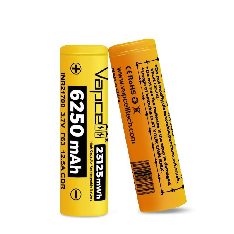 Vapcell F63 6250mAH 21700 Battery – flashlightgo