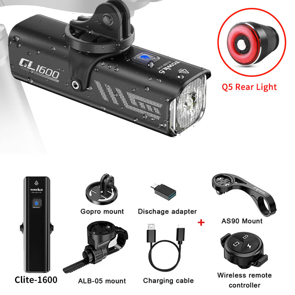 Towild CL 1600 Front Light and Q5 Rear Light