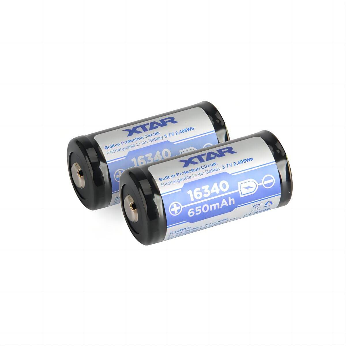 XTAR 16340 650mAh Battery – flashlightgo