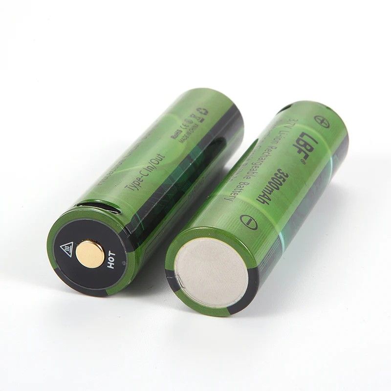 LBF 3500mAh Type-C Button Top Protected 18650 Battery