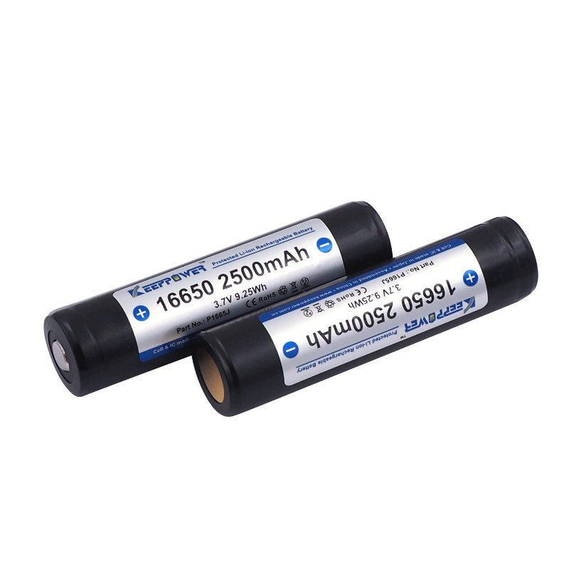 Keeppower P1665J 2500mAh Protected Li-ion Rechargeable Battery