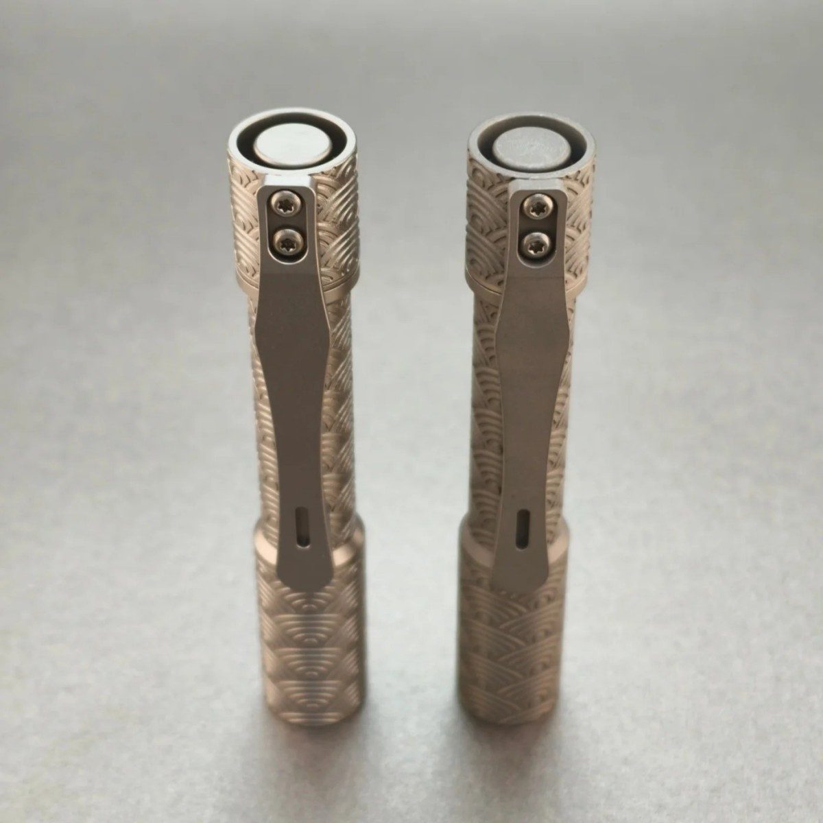 ReyLight Pineapple Mini Ti Full Seigaiha EDC Flashlight