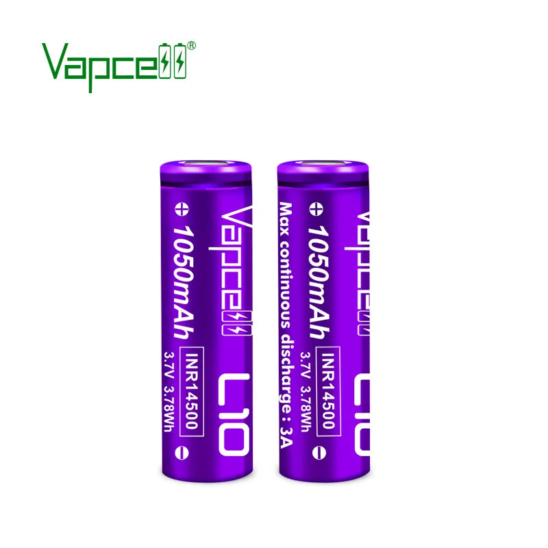 Vapcell INR14500 L10 1050mah 3A Rechargeable Battery