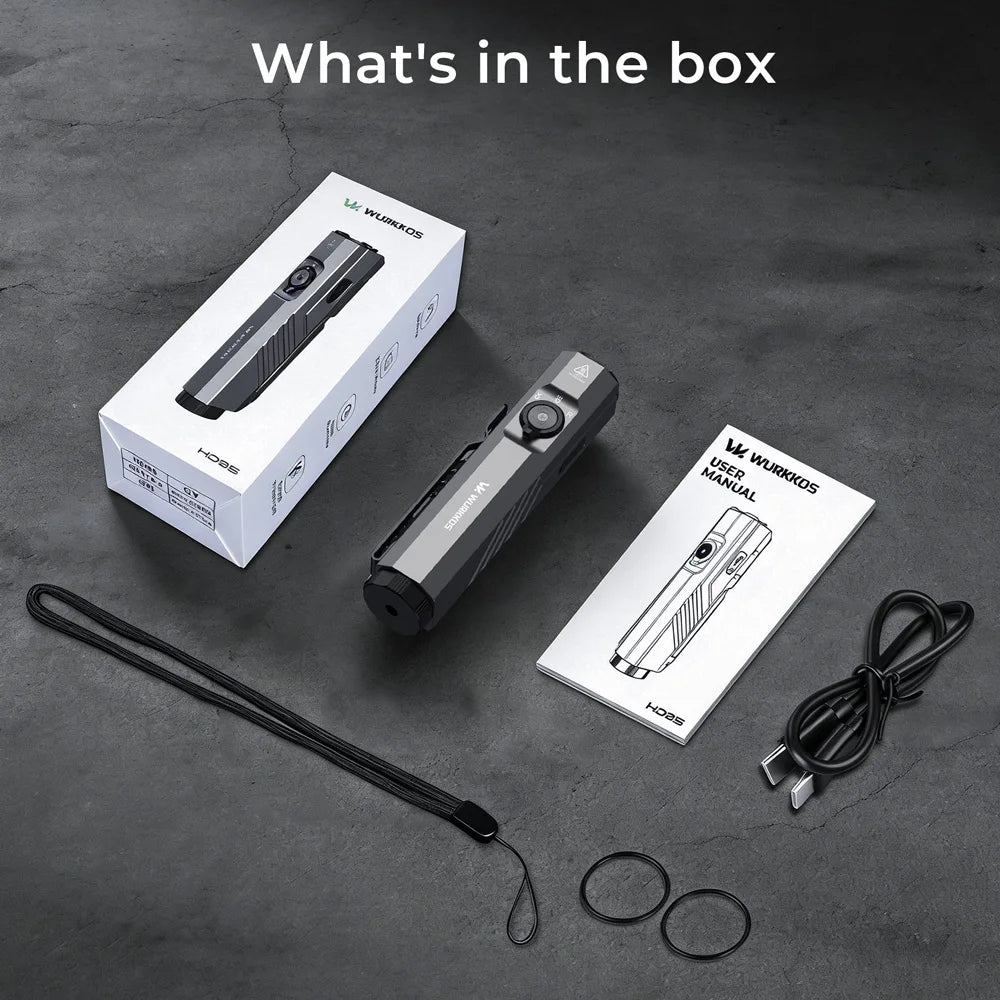 Wurkkos HD05 3100LM Multifunctional Flashlight