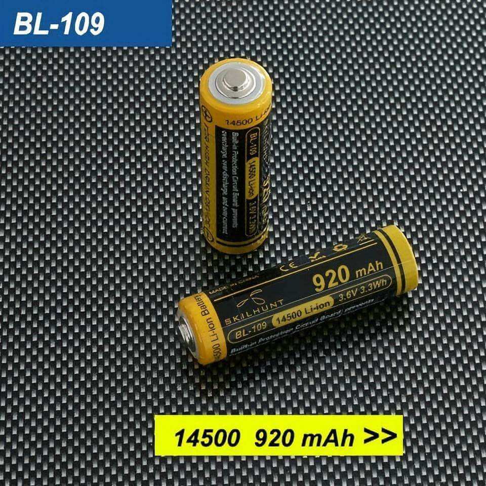 14500 rechargeable lithium-ion battery milliamp for led flashlight recommended 14500 Built-in USB-C Port Protected Battery – flashlightgo
