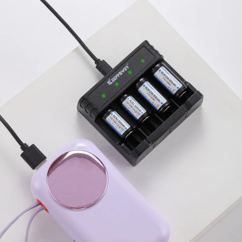 Keeppower RCR4 Li-ion rechargeable battery charger