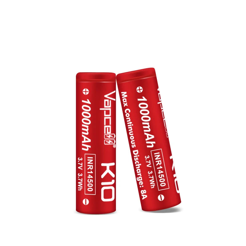 Vapcell K10 8A High Discharge 14500 Lion Cells