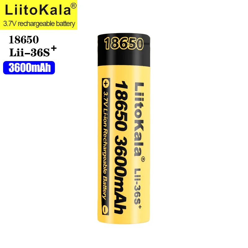 LiitoKala Lii-36S+ 3600mAh 18650 10A Battery
