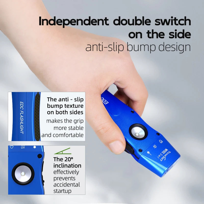 Tank007 WF02L 3-in-1 Flat EDC Flashlight