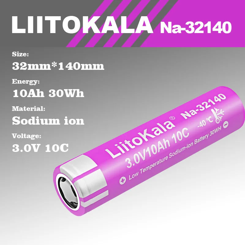 LiitoKala Na-32140 10000mAh Sodium Ion Battery
