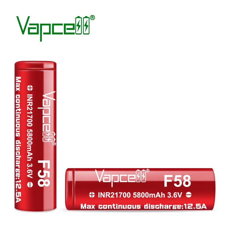 Vapcell F58 5800mah 12.5A 21700 Battery
