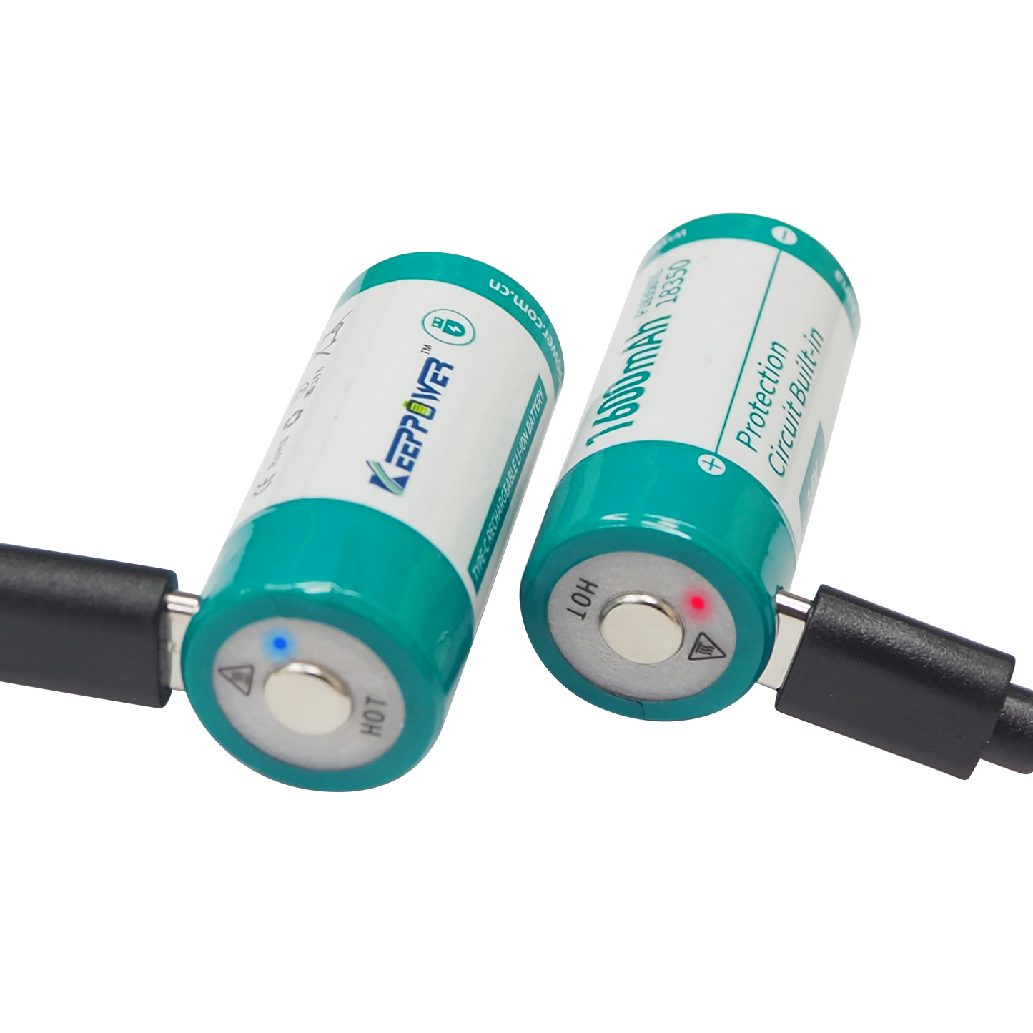 Keeppower P18350TC TYPE-C 1600mAh 18350 Li-ion Battery