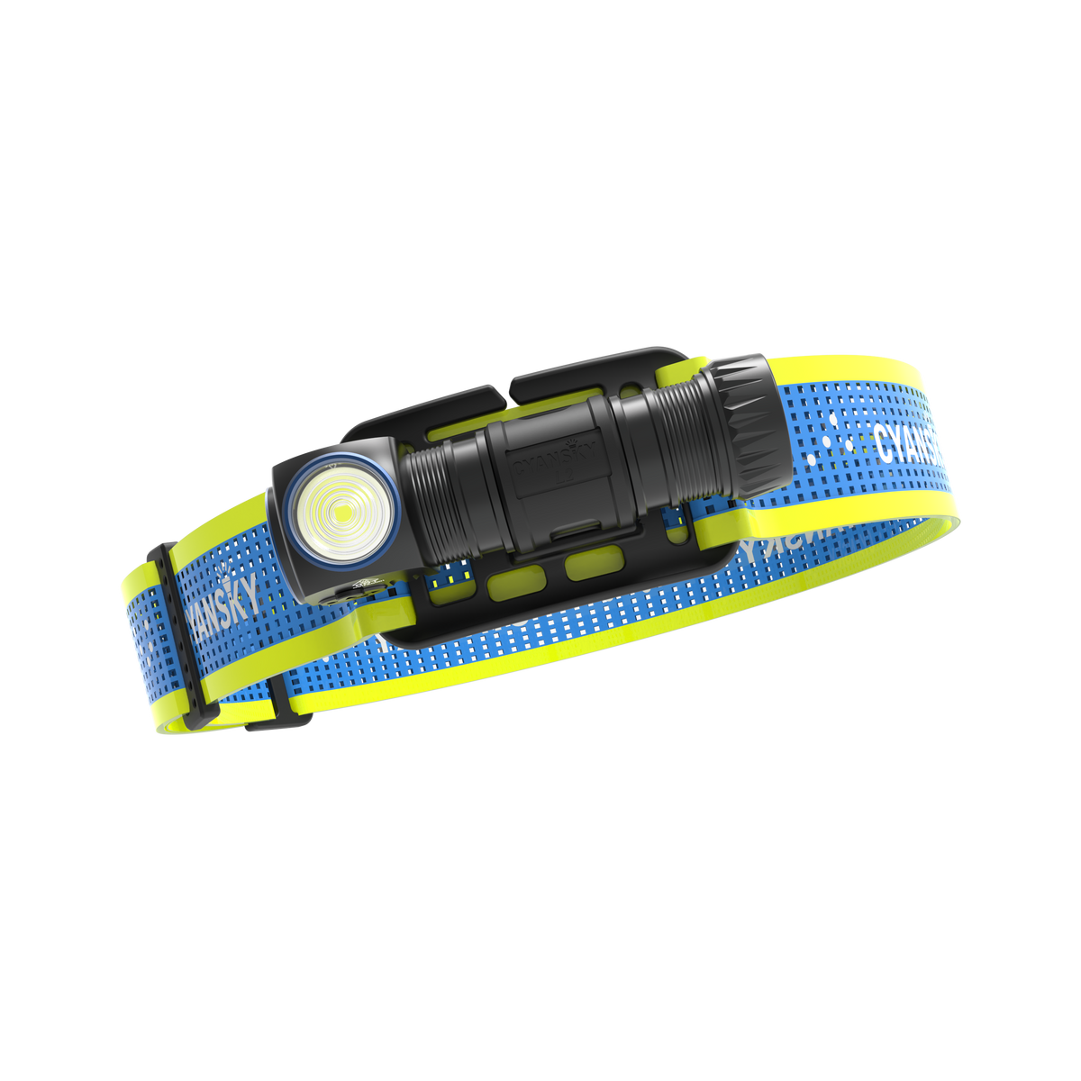 Cyansky L2 wiederaufladbare leichte Stirnlampe
