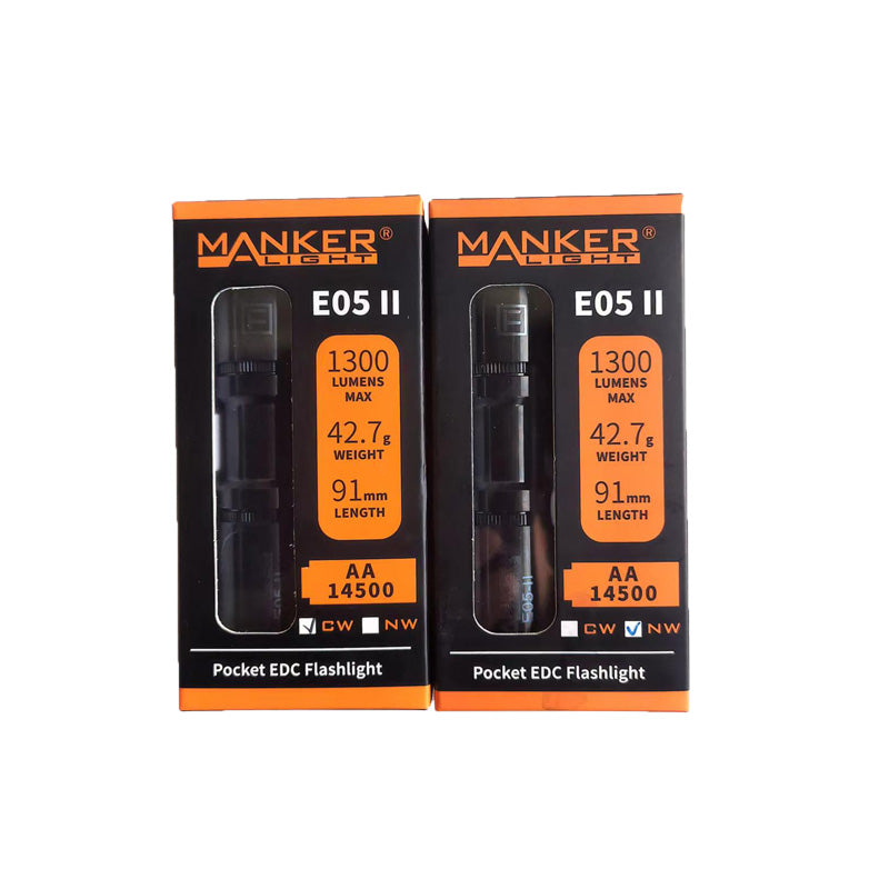 Manker E05 II Titanium DLC EDC Flashlight