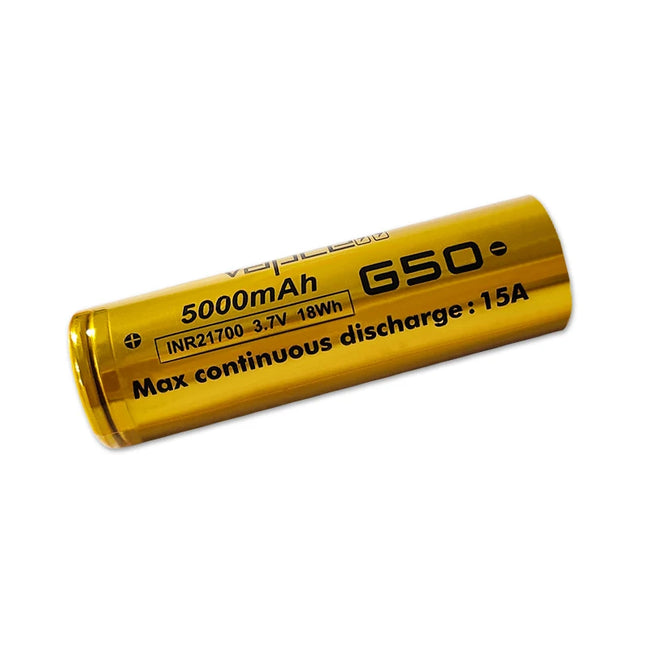 Vapcell INR21700 G50  5000mAH 15A Lithium Battery