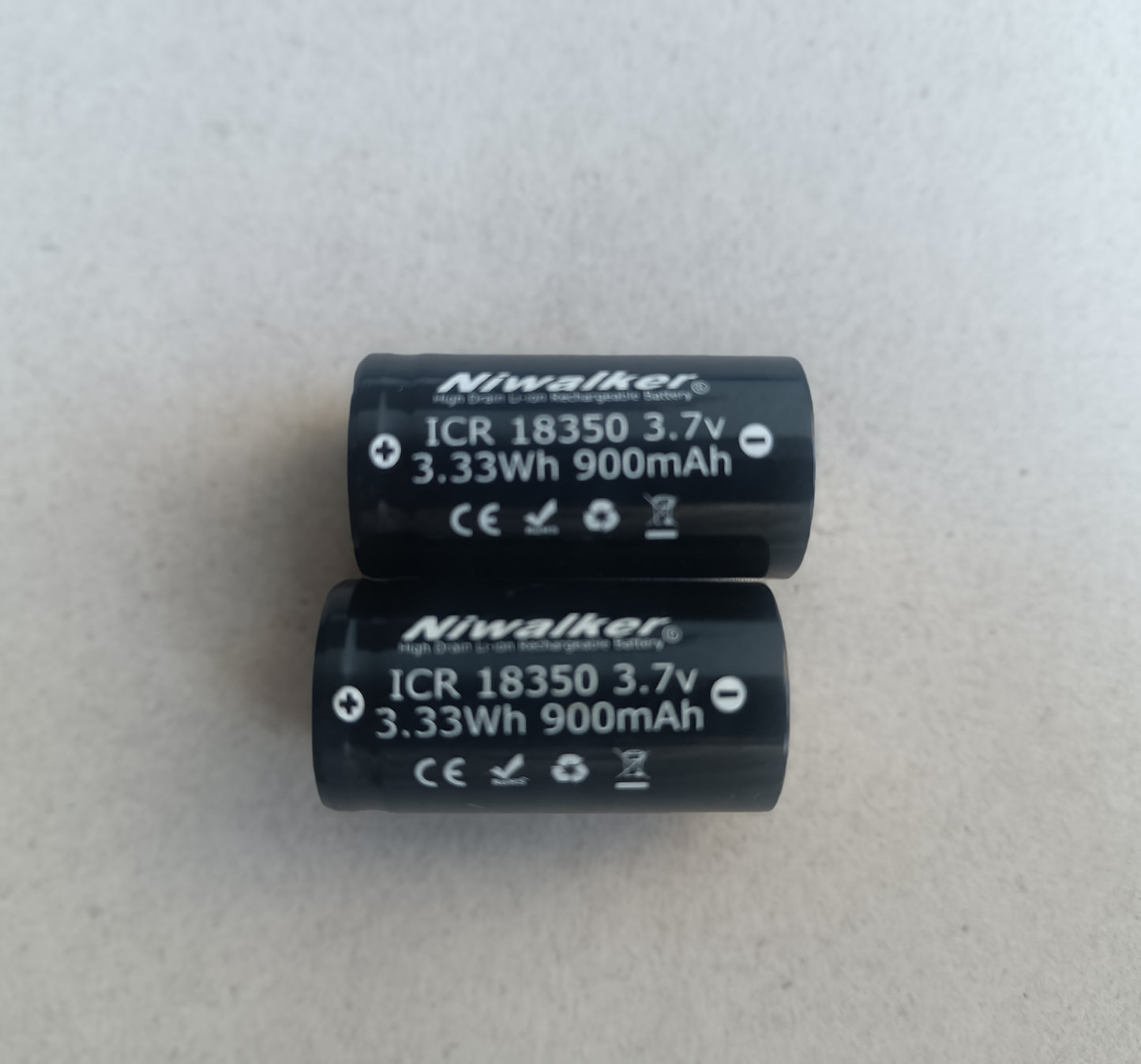 Niwalker Li-Ionen-Akku 900 mAh, wiederaufladbar, 18350