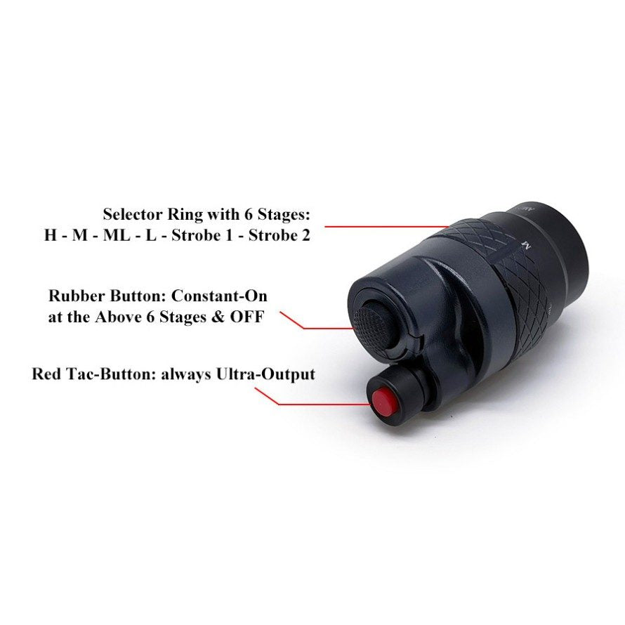 Wolf-Eyes Ranger21-56 Zoom Rechgargeable Flashlight