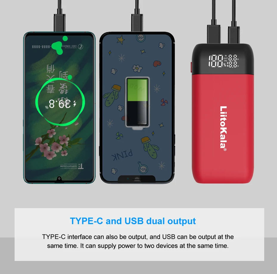 LiitoKala Lii-MP2 Battery Charger & Power Bank
