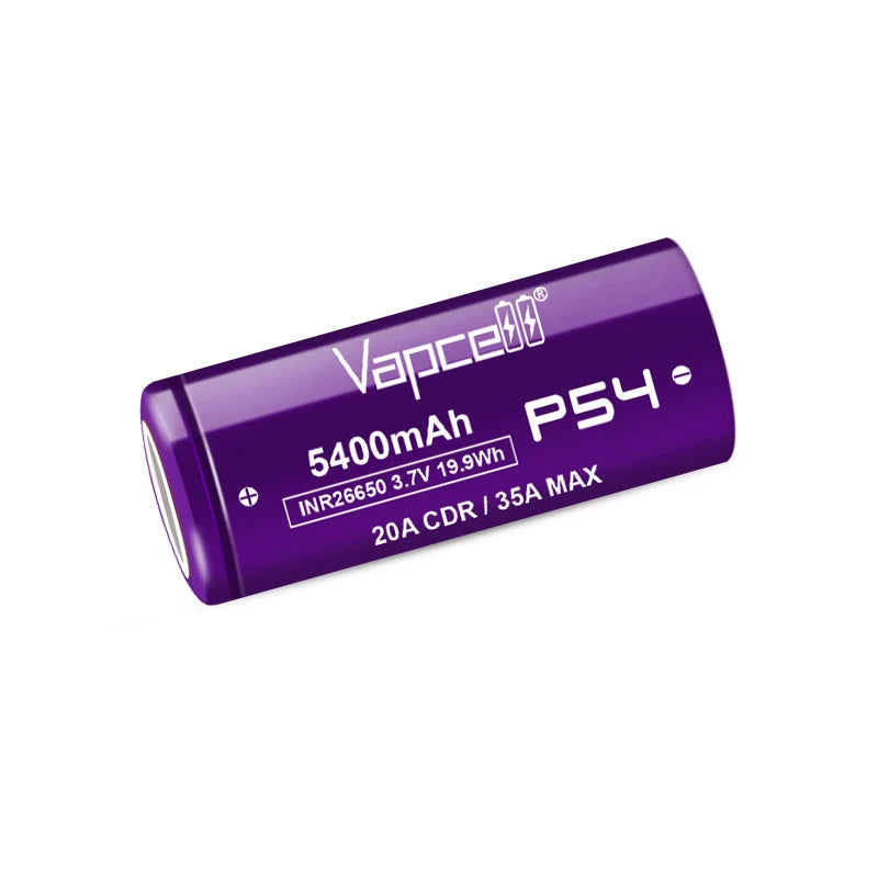 Vapcell 26650 P54 5400mah 20A/35A – flashlightgo
