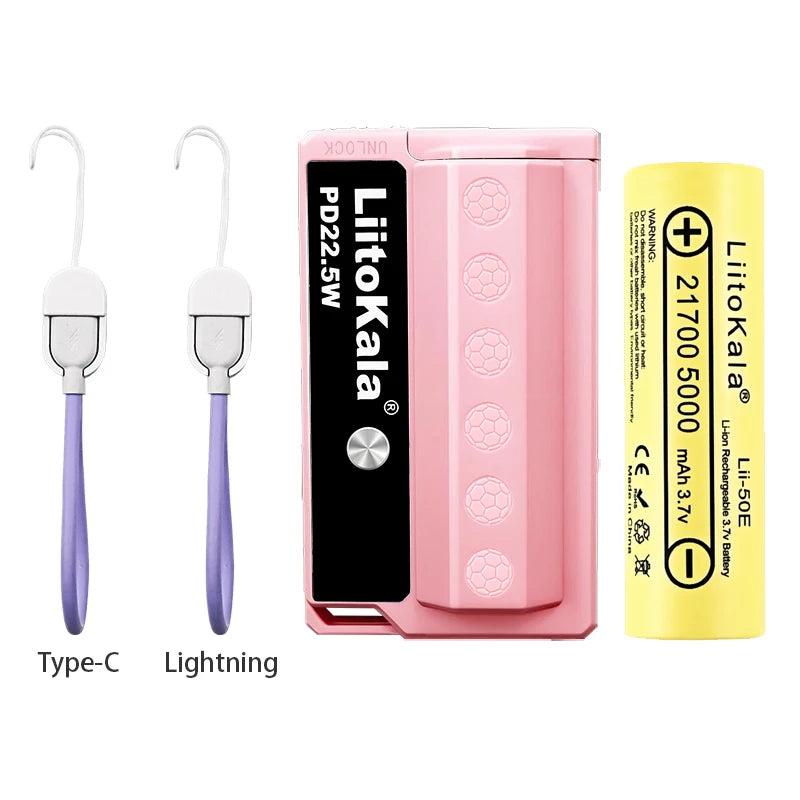 LiitoKala PB-L01 22.5W Portable Power Bank With Replaceable Battery