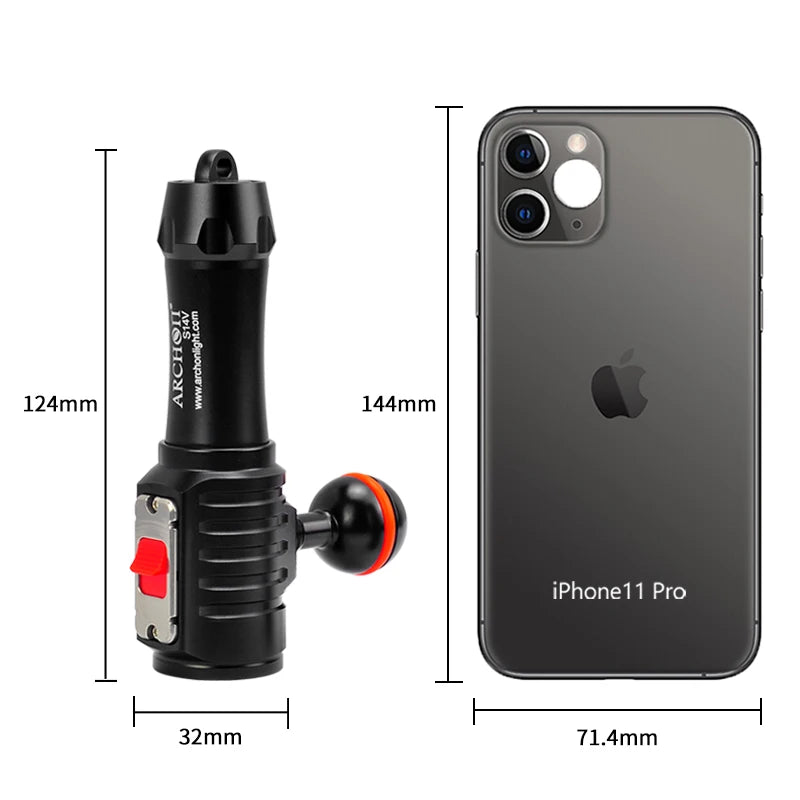 ARCHON S14V 5000K Scuba diving video light