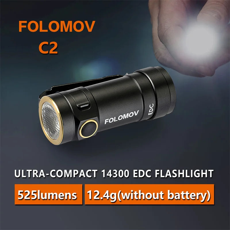 Folomov EDC C2 Ultra Compact 14300 EDC-Taschenlampe