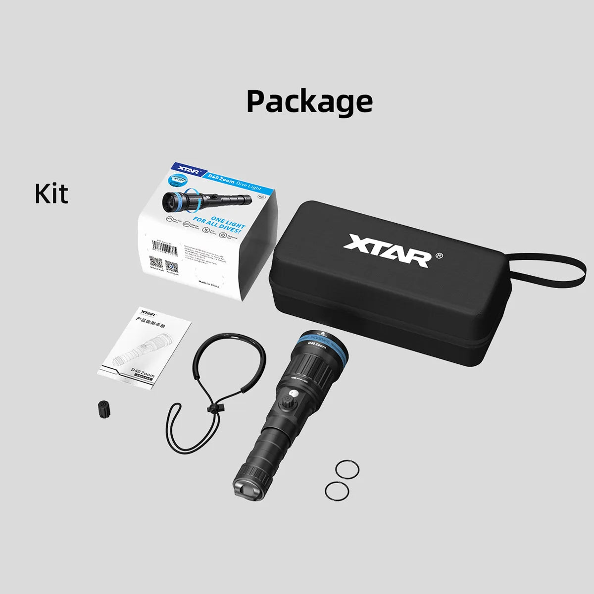 Xtar D40 Zoom Diving Flashlight