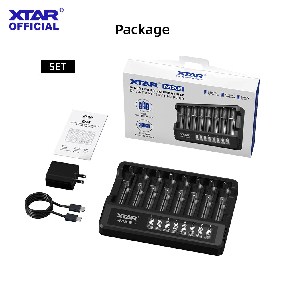 XTAR MX8 Smart Battery Charger