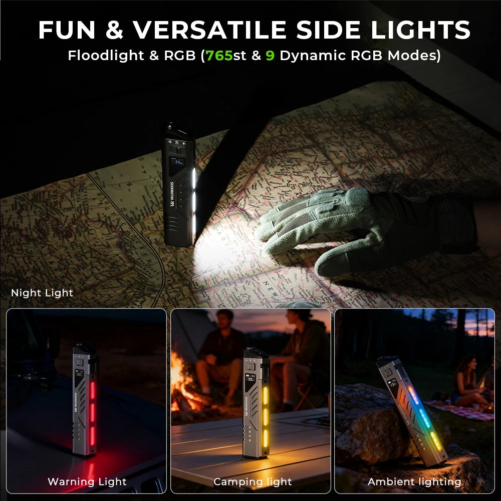 Wurkkos TD11 Smart OLED Tactical Flashlight