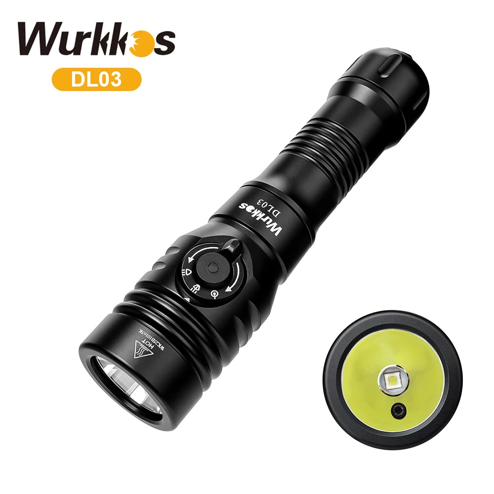 Wurkkos DL03 2800LM Rechargeable Professional Dive Light