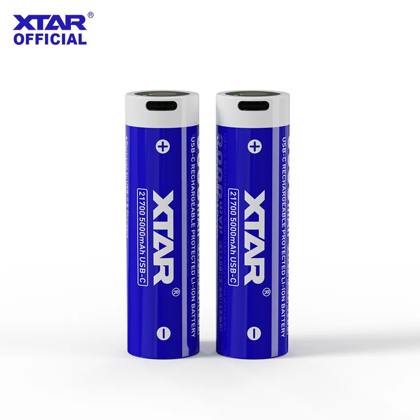 Xtar 3.6V 21700 5000mAh USB-C Rechargeable Battery