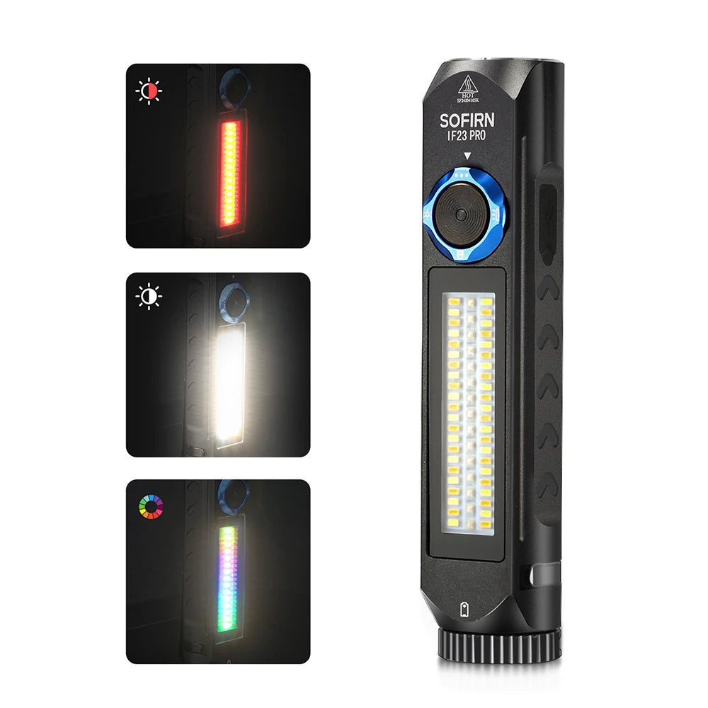 Sofirn IF23 PRO 5000 Lumen EDC Leistungsstarke Taschenlampe mit RGB-Licht