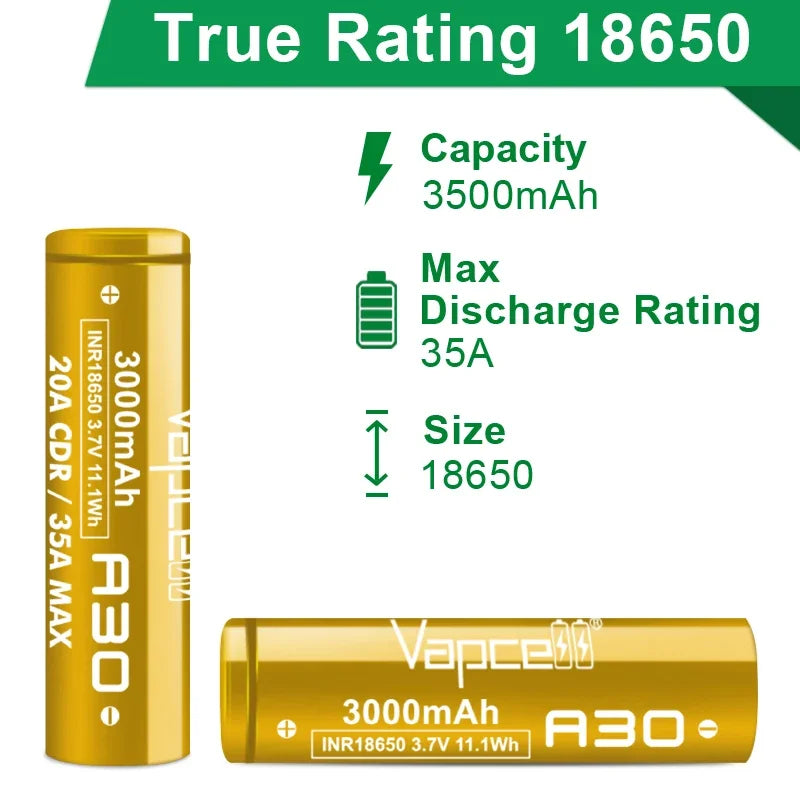Vapcell A30 18650 3000mah 20A/35A