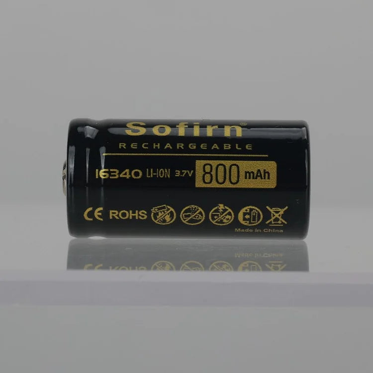 Sofirn 16340 Knopfzellenbatterie mit 800 mAh