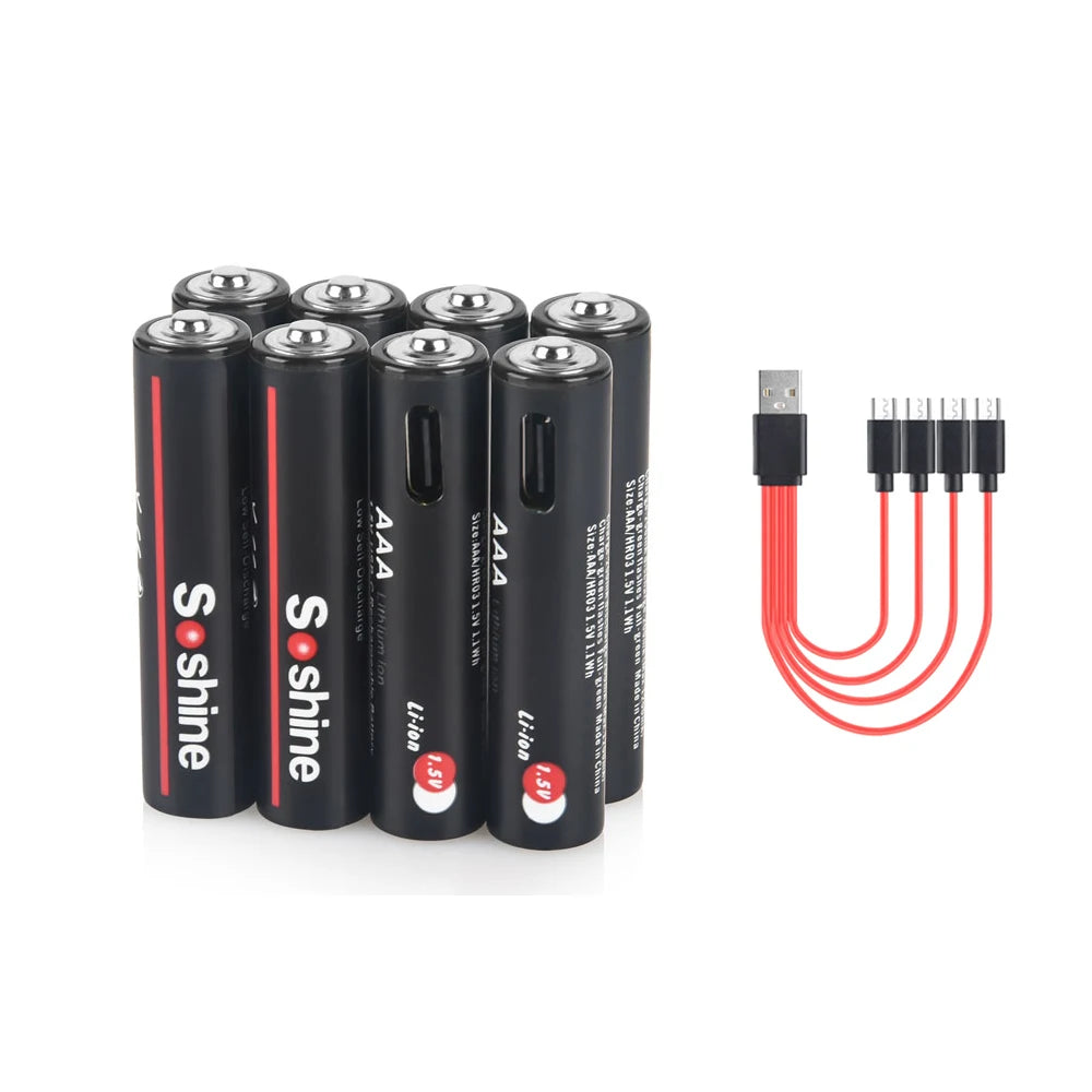 Soshine AAA 1.5V 1100mWh Lithium Battery
