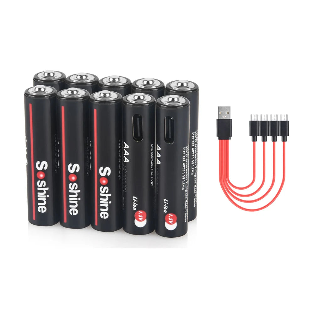 Soshine AAA 1.5V 1100mWh Lithium Battery
